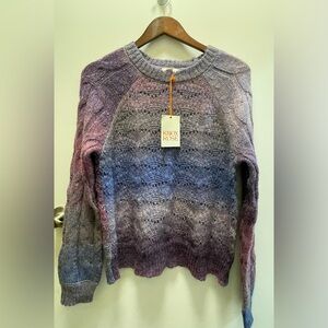 NWT Knox Rose Women's Sweater in Purple and Blue Ombre / Size: S